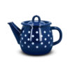 alt = "Czajnik emaliowany imbryk granatowy w kropki 1l Emajlo Olkusz"