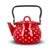 alt = "Czajnik emaliowany czerwony w kropki 2,5 l Retro Emajlo Olkusz"