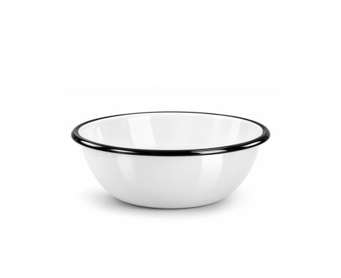 alt = Miska emaliowana biała 1,5 l 20 cm Scandi Emajlo Olkusz