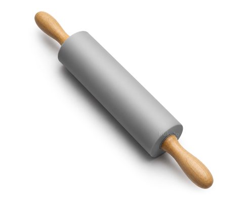 alt = Wałek do ciasta silikonowy szary 38 cm Kuketo