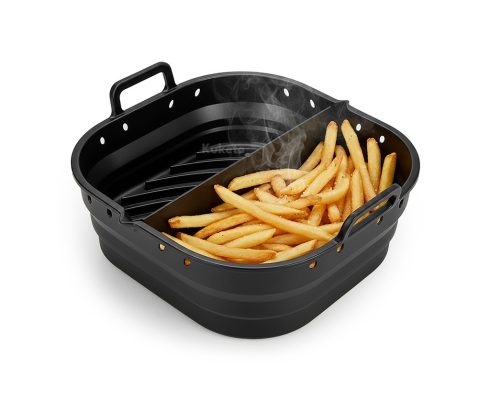 alt = Wkład silikonowy do air fryer frytkownicy z przegródką Kuketo