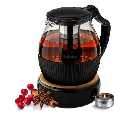 alt = Dzbanek szklany Volan 1,8l zaparzacz + podgrzewacz ceramiczny