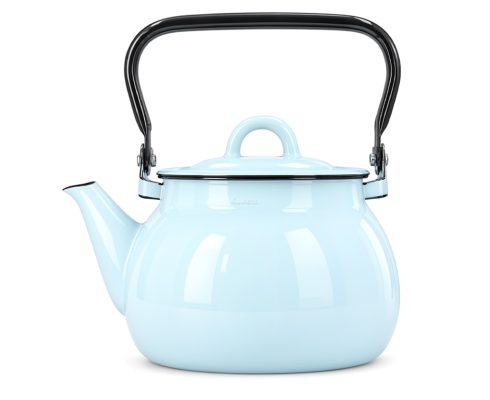 alt = Czajnik emaliowany pastel niebieski 2,5 l Emajlo Olkusz