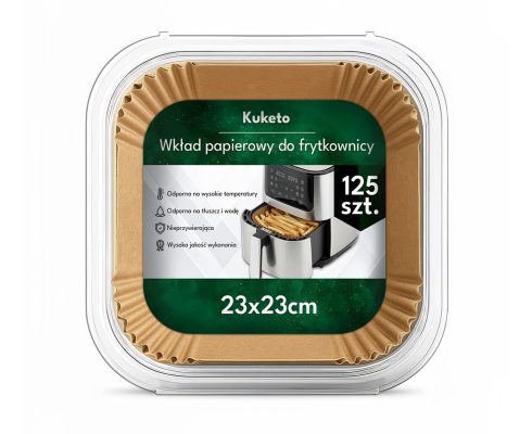 alt=Wkłady papierowe do frytkownicy beztłuszczowej Air Fryer 125 szt