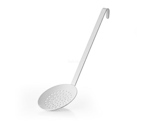 alt=Łyżka cedzakowa emaliowana biała EMALIA FORTE