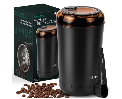 alt=Młynek do kawy elektryczny Milly + łyżeczka Kuketo