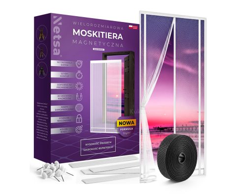 alt = Moskitiera magnetyczna na drzwi Netsa Comfort+ 80/90/100x210/220cm