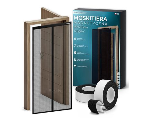 alt = Moskitiera z włókna szklanego 90 × 210 cm Netsa