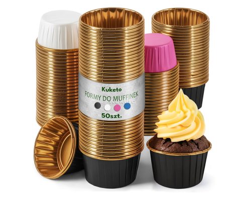 alt = Papilotki do muffinek kolorowe MIX 50 sztuk Kuketo