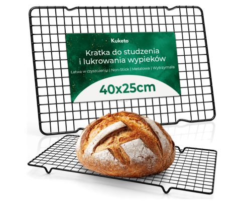alt = Kratka do studzenia ciasta chleba 40 × 25 cm non-stick Kuketo