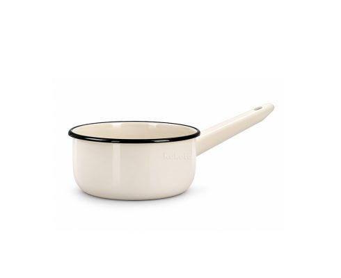 alt = Rondel emaliowany z rączką 1,5 l kremowy 16 cm Emajlo Olkusz