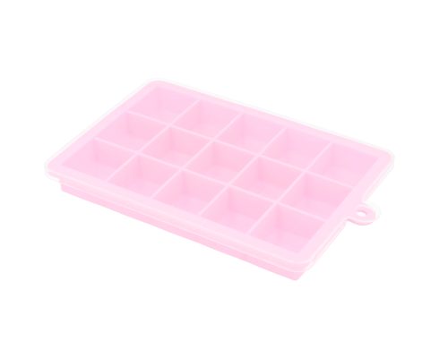 silikonowa foremka do lodu różowa 001907-1